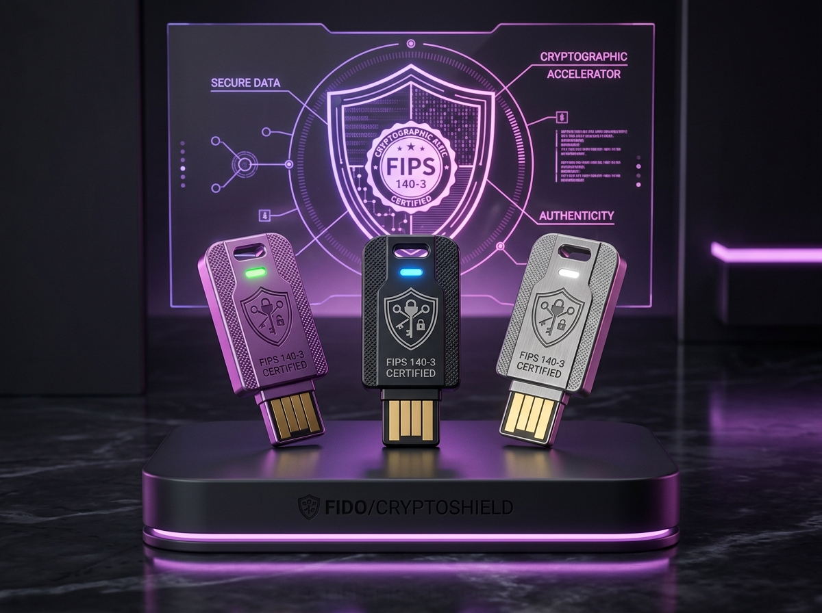 CCA Certified FIPS 140-3 Cryptographic Hardware USB DSC Tokens Lineup
